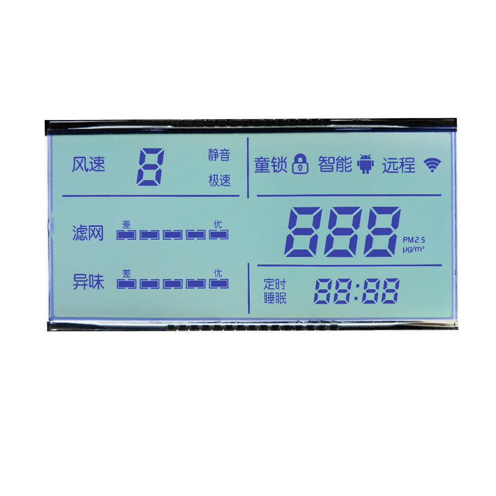 Affichage LCD segmenté du compteur numérique